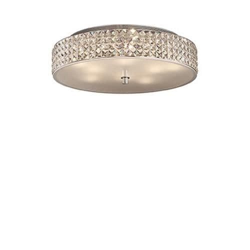 Ideal Lux ROMA PL9, Vardagsrum, Krom, IP20, Yta, Rund, Metall