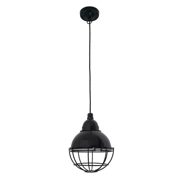 Pendel - FARO - Klar - Svart - Metall - E27 - 164 cm Svart