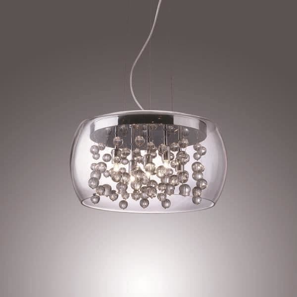 Ideal lux designer 5-lamps ljuskrona Audi 80 Chrome Steel 031743 Krom