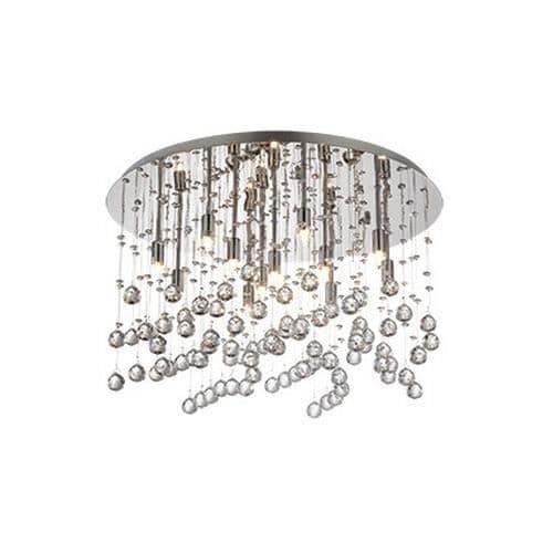 Ideal Lux MOONLIGHT PL12, Vardagsrum, Krom, IP20, Yta, Rund, Metall