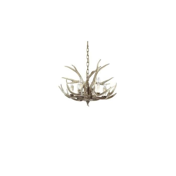 Pendellampa - IDEAL LUX - CHALET - Beige - 6 glödlampor - E14 - 40W