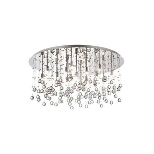 Ideal Lux MOONLIGHT PL15, Vardagsrum, Krom, IP20, Yta, Rund, Metall