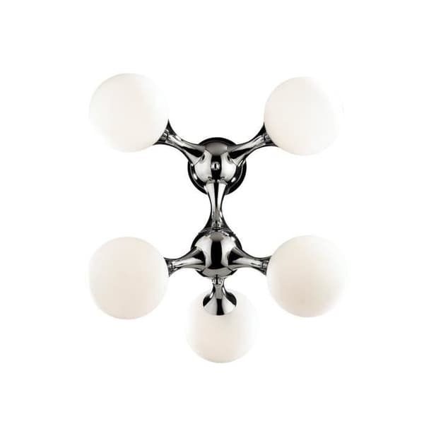 Ideal Lux - 5 KNUTAR LJUS TAKLAMPA Krom