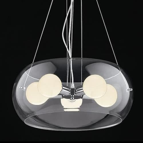 Ideal Lux AUDI-10 SP5, Sovrum, Barnrum, Matsal, Vardagsrum, Krom, IP20, Yta, Rund, Metall