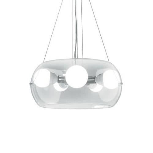Ideal Lux AUDI-10 SP5, Sovrum, Barnrum, Matsal, Vardagsrum, Krom, IP20, Yta, Rund, Metall