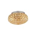 Miniatyrbild 1 av 4: Ideal Lux KING PL3, Sovrum, Barnrum, Matsal, Vardagsrum, Guld, IP20, Yta, Runt, Glas, Metall
