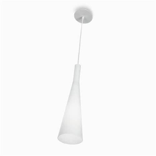 Ideal Lux MILK SP1, Kök, Vit, IP20, Yta, Vit, Glas, Metall