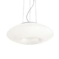 Miniatyrbild 1 av 2: Ideal Lux Glory SP3 D40, Matsal, Vit, IP20, Yta, Vit, Oval