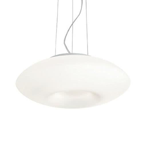 Ideal Lux Glory SP3 D40, Matsal, Vit, IP20, Yta, Vit, Oval Vit