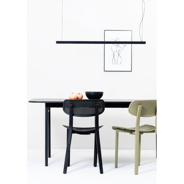 Svart hängande lampa med infälld dekor VICO 115 61104