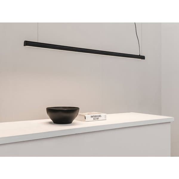 Svart hängande lampa med infälld dekor VICO 115 61104