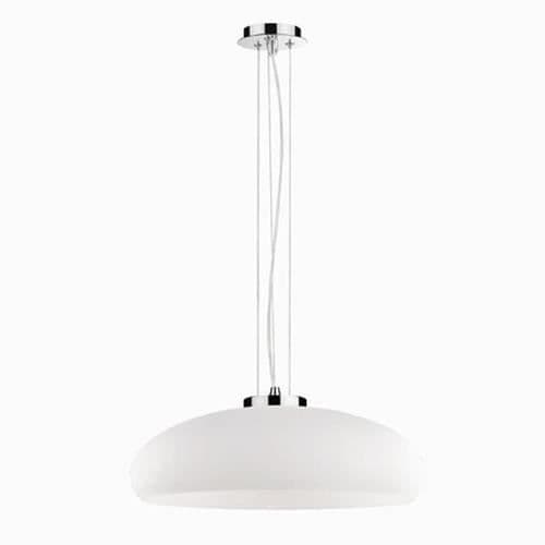 Ideal Lux ARIA SP1 D50, Yta, Krom, Vit, Vit, Glas, Metall, Glas, Matsal