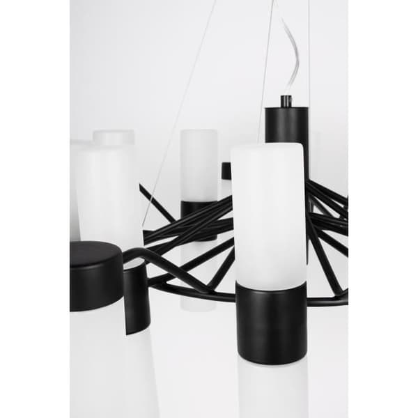 Lampadario SANTA MARIA 18 - Upphängning - Metall och Glas - Diameter 57 cm, H 32 cm