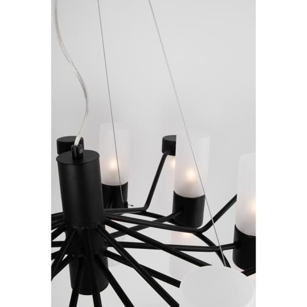 Lampadario SANTA MARIA 18 - Upphängning - Metall och Glas - Diameter 57 cm, H 32 cm
