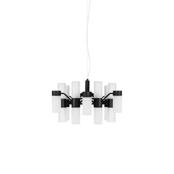 Lampadario SANTA MARIA 18 - Upphängning - Metall och Glas - Diameter 57 cm, H 32 cm