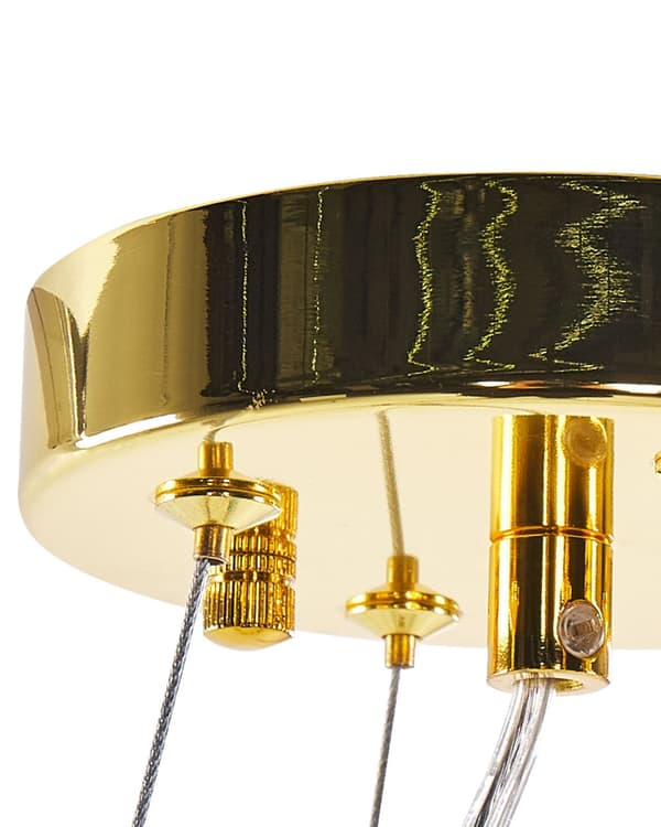 Lysekrone Multifarvet Glas ø 60 cm Moderne Krystallysekrone Prisme Design Chandelier til Spisebord Pendel Lampe