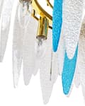 Miniatyrbillede 8 af 9: Lysekrone Multifarvet Glas ø 60 cm Moderne Krystallysekrone Prisme Design Chandelier til Spisebord Pendel Lampe