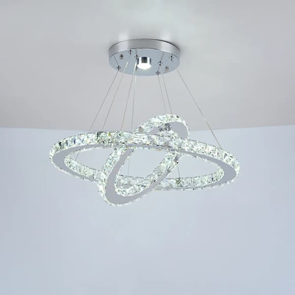 Krystal krone, LED-belysning, moderne design, ændringsbar