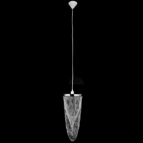 Krystalvedhæng lysekrone 22 x 58 cm - Lysekroner