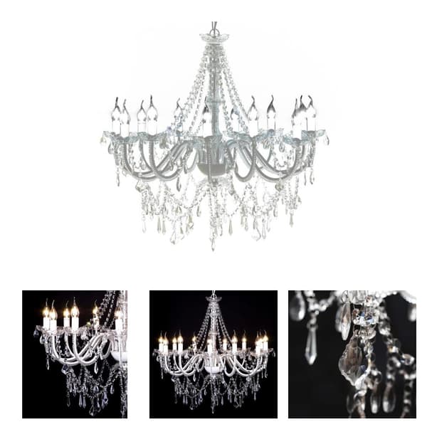 The Living Store Kristallkrona Maria Theresa 12-armad -  Takkronor