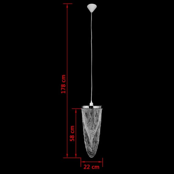 Kristallkrona 22 x 58 cm - Taklampa - Taklampor - Home & Living