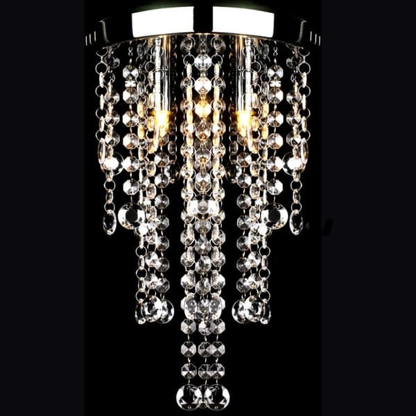 Takkrona vit metall med kristaller - Taklampa - Taklampor - Home & Living