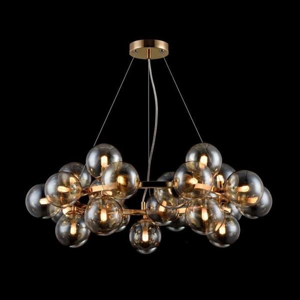 Pendellampa - Maytoni - Modern belysning - Guldmetall - Glas - 25 G9-lampor