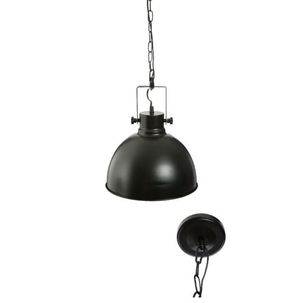 "Basalt" taklampa i svart metall Diameter 30 cm från Atmosphera