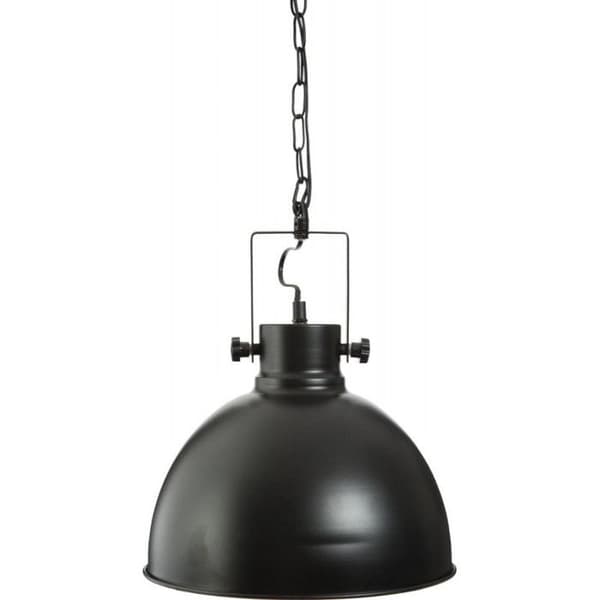 "Basalt" taklampa i svart metall Diameter 30 cm från Atmosphera