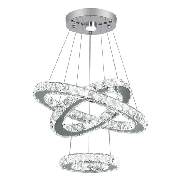 Krystal krone, moderne design, LED-belysning, Type A Oval D70cm, udskiftelig