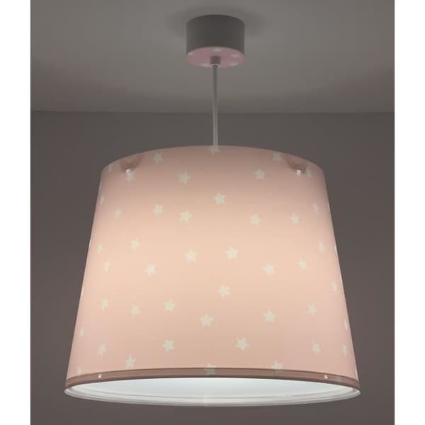 Dalber Starlight barnhängelampa - Stjärnmönster - Rosa