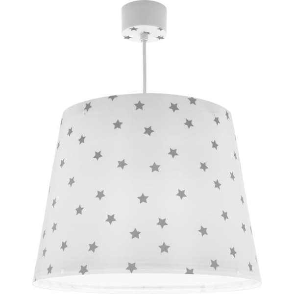 Dalber - Barnhängande lampa - Starlight - Stjärnmönster, L 33 cm, H 25 cm, Vit