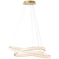 Miniatyrbild 4 av 10: Brilliant Calvi LED taklampa 80cm matt guld aluminium/plast fjärrkontroll Internt dimbar via fjärrkontroll 82 W LED integrerad (ljusflöde: 11200lm, lj