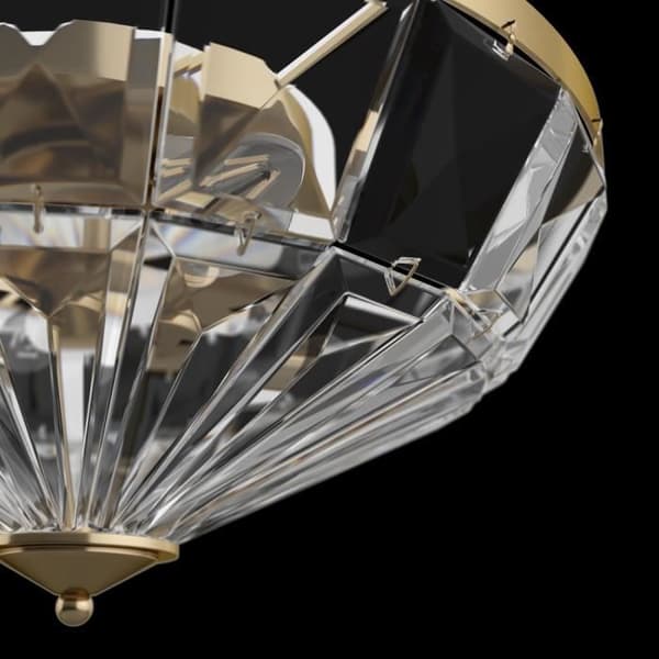Maytoni Facet Neoclassic Bowl Guld Semi-Flush Mount Taklampa