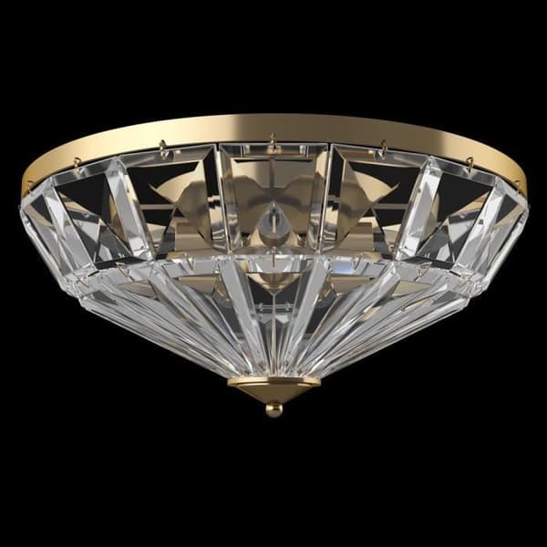 Maytoni Facet Neoclassic Bowl Guld Semi-Flush Mount Taklampa