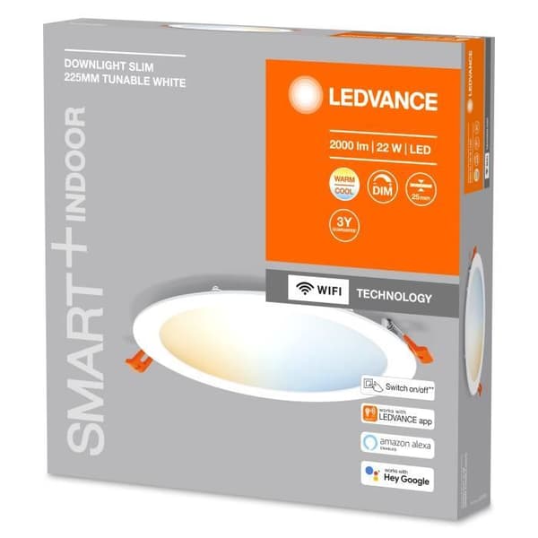 Lampa LED - LEDVANCE - SMART NEDRE FÄRDLJUS - 22 W - Vit - E27