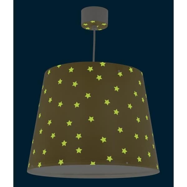 Starlight barnhängelampa - Dalber - Stjärnmönster - Gul