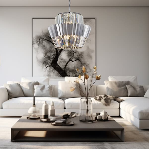 DONNA CHROME lysekrone 12xE14