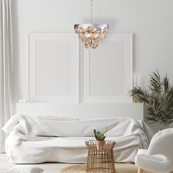 GRACE CHROME lysekrone 6xE14