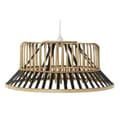 Miniatyrbild 4 av 4: svart brun bambu taklampa 50 w