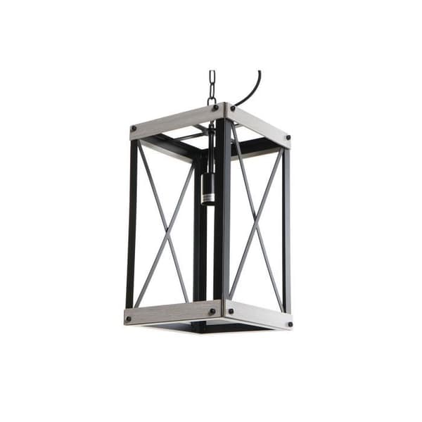 taklampa svart brun metall 220 v 50 b (25 x 25 x 43 cm)