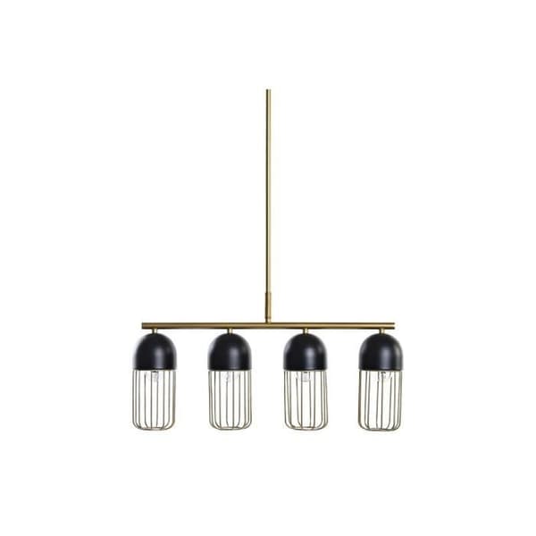 taklampa svart guld 220 v 50 b (60 x 11 x 26 cm)