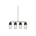 Miniatyrbild 3 av 4: taklampa svart guld 220 v 50 b (60 x 11 x 26 cm)