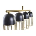 Miniatyrbild 4 av 4: taklampa svart guld 220 v 50 b (60 x 11 x 26 cm)