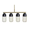 Miniatyrbild 1 av 4: taklampa svart guld 220 v 50 b (60 x 11 x 26 cm)