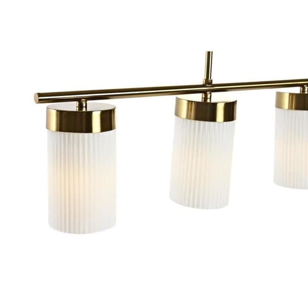 taklampa i vitt guld (60 x 15 x 25 cm)