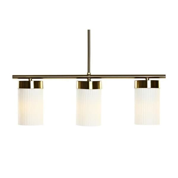 taklampa i vitt guld (60 x 15 x 25 cm)
