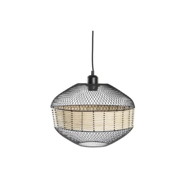svart brun taklampa 220 v 50 b (31 x 31 x 27 cm) Svart