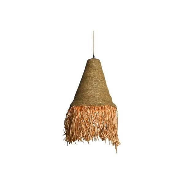 taklampa naturligt järn 50 w jute (44 x 44 x 67 cm)