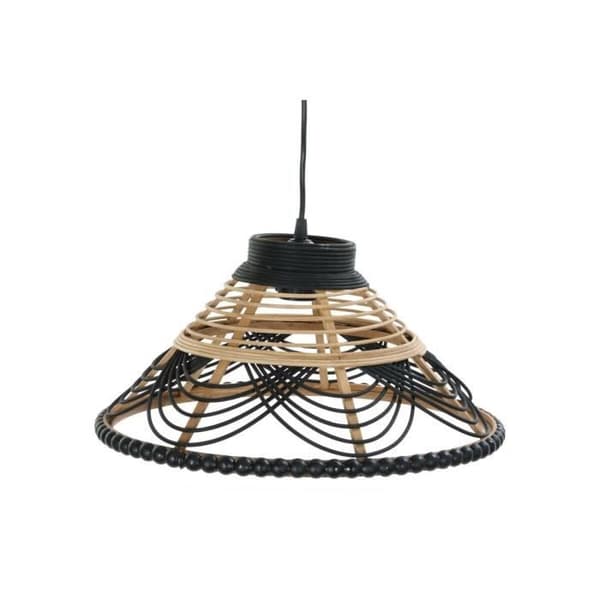 tvåfärgad rotting taklampa 50 w (41 x 41 x 21 cm)